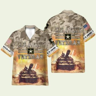 Us Army Veteran Tank Hawaiian Shirt | Newhawaiianshirts DE