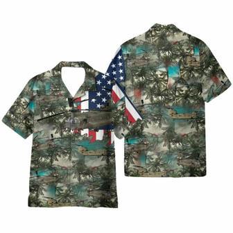 Us Army With Flag Hawaiian Shirt | Newhawaiianshirts AU