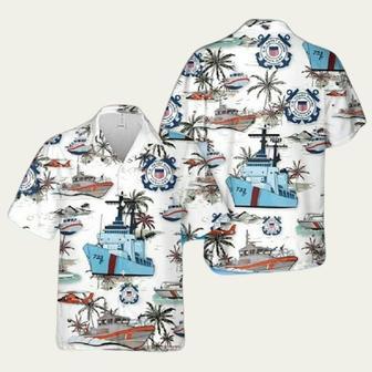 Us Coast Guard Floral Hawaiian Shirt | Newhawaiianshirts AU