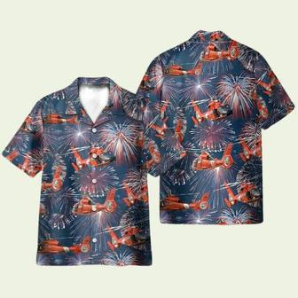 Us Coast Guard Helicopter Eurocopter Dolphin Hawaiian Shirt | Newhawaiianshirts AU