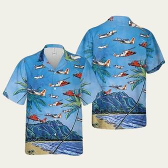 Us Coast Guard Helicopter Hawaiian Shirt | Newhawaiianshirts UK