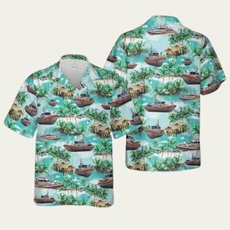 Us Coast Guard Response Boat Floral Hawaiian Shirt | Newhawaiianshirts