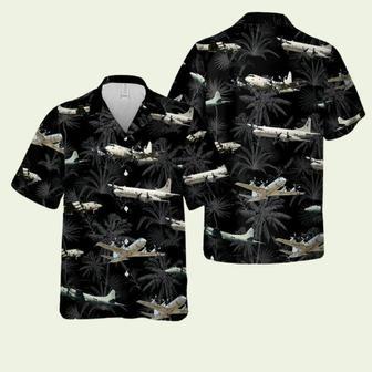 Us Navy Lockheed Orion Black Hawaiian Shirt | Newhawaiianshirts AU