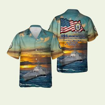 Us Navy Uss Manchester Independence Class Littoral Combat Ship Hawaiian Shirt | Newhawaiianshirts