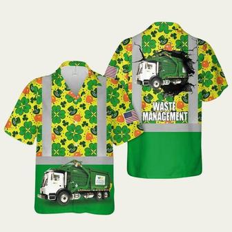 Us Waste Management St Patricks Day Hawaiian Shirt | Newhawaiianshirts CA