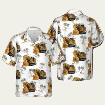 Usa Caterpillar 6090 Fs Excavator Pattern Hawaiian Shirt | Newhawaiianshirts