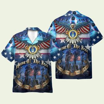 Veteran Home Of The Free Hawaiian Shirt | Newhawaiianshirts AU