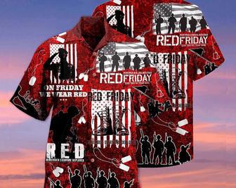 Veteran Red Friday All Over Printed Hawaii Shirt, Vintage Hawaiian Shirt, Meaningful Birthday Presents, Hawaii Style. Summer Gifts | Newhawaiianshirts AU