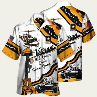 Veteran Us Army All Gave Some Some Gave All Yellow So Proud Hawaiian Shirt | Newhawaiianshirts AU