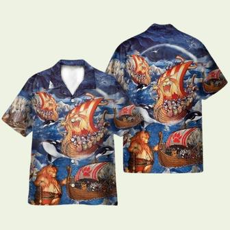 Viking Cats Fa La La Valhalla La Hawaiian Shirt | Newhawaiianshirts UK