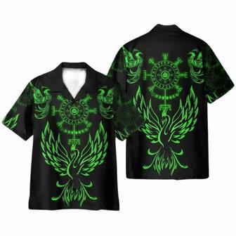 Viking Phoenix Vegvisir Hawaiian Shirt | Newhawaiianshirts AU