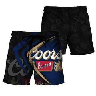 VinoVogue Black Mix Esport Doodle Coors Banquet Swim Trunks | Newhawaiianshirts DE