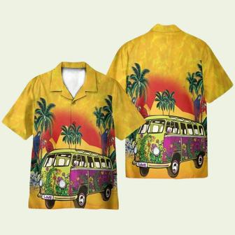 Vintage Hippie Bus Hawaiian Shirt | Newhawaiianshirts AU