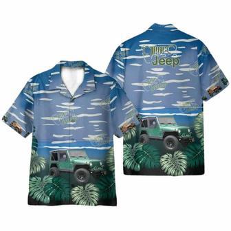 Vintage Jeep Car On The Beach Tropical Summer Hawaiian Shirt | Newhawaiianshirts AU