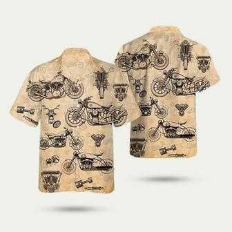 Vintage Motorbike Hawaiian Shirt | Newhawaiianshirts AU