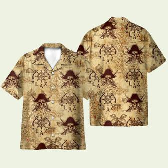 Vintage Pirate Skulls Hawaiian Shirt | Newhawaiianshirts UK