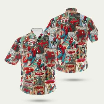 Vintage Superheroes Movie Amazing Spiderman Hawaiian Shirt | Newhawaiianshirts AU