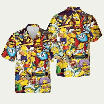 Vintage The Simpsons Tv Show Summer Vibe Hawaiian Shirt | Newhawaiianshirts AU