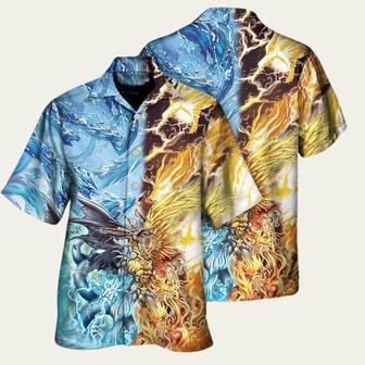 Water And Fire Dragon Aloha Hawaiian Shirt | Newhawaiianshirts UK