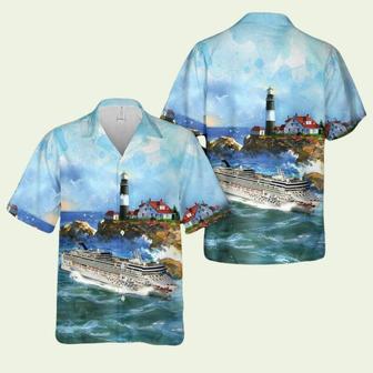 Water Line Ncl Gem Cruise Ship Hawaiian Shirt | Newhawaiianshirts CA