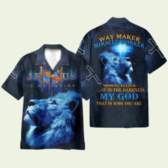 Way Maker Blue Lion Hawaiian Shirt | Newhawaiianshirts DE