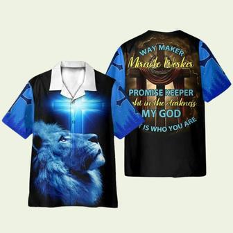 Way Maker Miracle Worker Promise Keeper God Jesus Hawaiian Shirt | Newhawaiianshirts DE