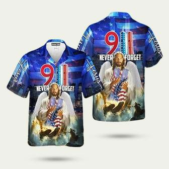 We Will Never Forget Patriot Day Hawaiian Shirt | Newhawaiianshirts AU