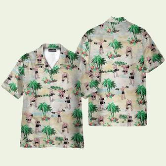 Weight Lifting Tropical Pattern Hawaiian Shirt | Newhawaiianshirts DE