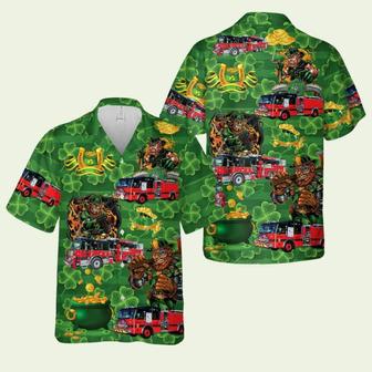 Westborough Fire Department Massachusetts St Patricks Day Hawaiian Shirt | Newhawaiianshirts CA