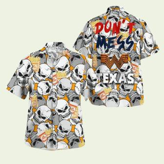 Whataburger Skulls Dont Mess Texas Hawaiian Shirt | Newhawaiianshirts AU