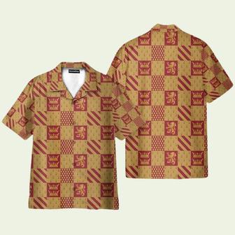 Wizard And Witch Gryffindor House Cosplay Hawaiian Shirt | Newhawaiianshirts DE