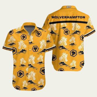 Wolverhampton Fc Yellow Pattern Hawaiian Shirt | Newhawaiianshirts AU