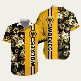 Wolverhampton Wanderers Fc Tropical Floral Hawaiian Shirt | Newhawaiianshirts AU