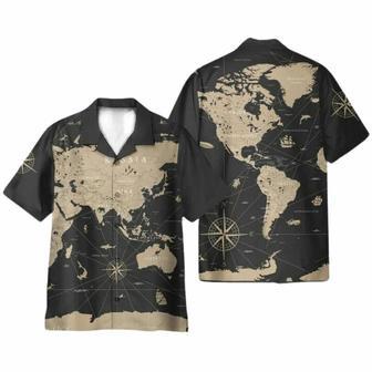 World Map Vintage Hawaiian Shirt | Newhawaiianshirts CA