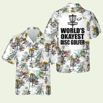 Worlds Okayest Disc Golft Hawaiian Shirt | Newhawaiianshirts