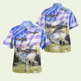 Wwii North American Mustang Military Aircraft 1 Hawaiian Shirt | Newhawaiianshirts AU