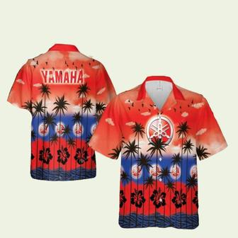 Yamaha Motorcycle Surf Logo Hawaiian Shirt | Newhawaiianshirts DE