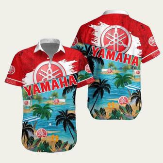 Yamaha Red Logo Hawaiian Shirt | Newhawaiianshirts DE