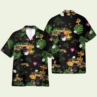 Yellow Jeep And Duck Tropical Hawaiian Shirt | Newhawaiianshirts AU