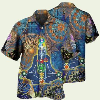 Yoga Mandala Style Hawaiian Shirt | Newhawaiianshirts CA