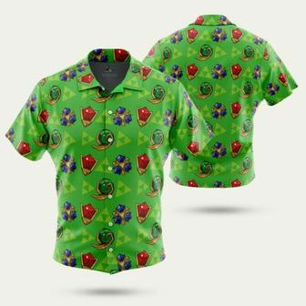 Zelda Spiritual Stones Legend Of Zelda Hawaiian Shirt | Newhawaiianshirts CA