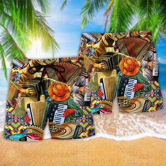 Accordion Music Where Words Failed Accordion Speaks Beach Short | Newhawaiianshirts AU