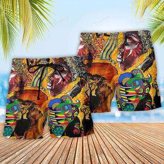 Africa You Cannot Forget Africa Symbol Beach Short | Newhawaiianshirts AU