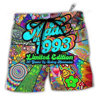 Age Made in 1993 Limited Edition 30 Years Of Being Awesome Beach Short | Newhawaiianshirts AU