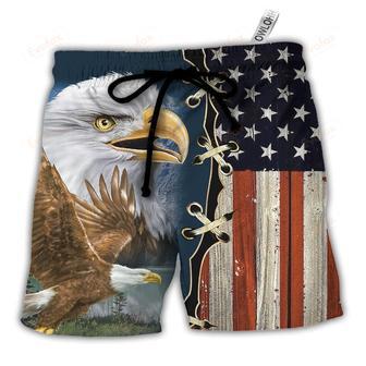 America Eagle Wildlife Faith Beach Short | Newhawaiianshirts AU