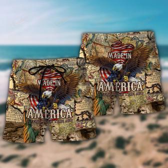 America Long Time Ago Made In America Beach Short | Newhawaiianshirts AU