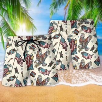 America Symbols Cool Style Beach Short | Newhawaiianshirts DE