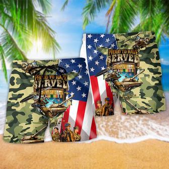 America Veteran War And Peace Beach Short | Newhawaiianshirts DE