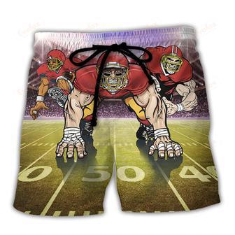 American Football Mysterious Sky Cool Style Beach Short | Newhawaiianshirts