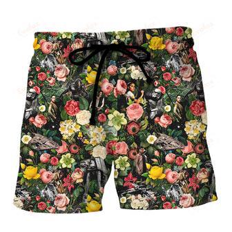 And Floral Pattern Beach Short | Newhawaiianshirts UK